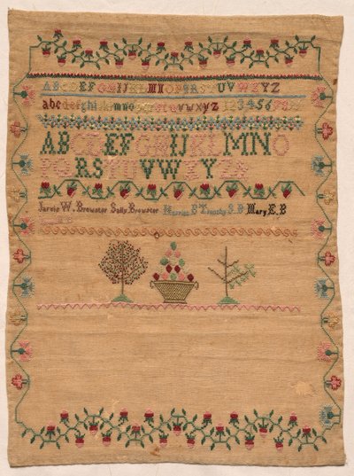Sampler, 1800-as évek eleje. alkotó: Unbekannt