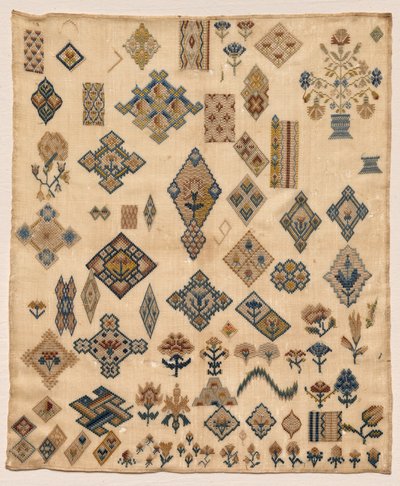 Sampler, 1800-as évek vége. alkotó: Unbekannt