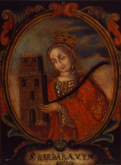 Santa Barbara, kb. 1680-1690. alkotó: Unbekannt