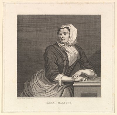 Sarah Malcolm, 18.-19. század vége. alkotó: Unbekannt