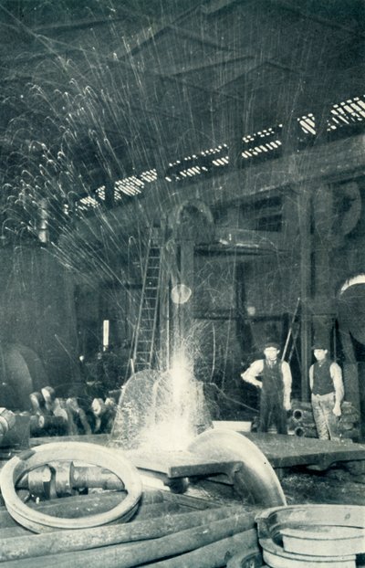 Hidegacél fűrészelés, 1922. alkotó: Unbekannt