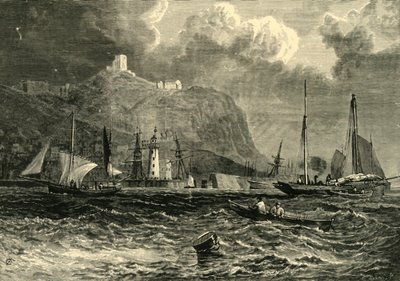 Scarborough-kastély, a tenger felől, 1898. alkotó: Unbekannt