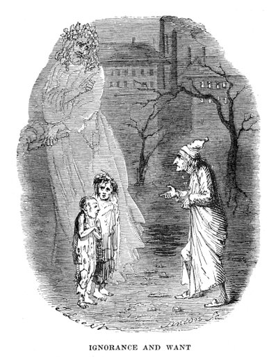 Jelenet Charles Dickens karácsonyi énekéből, 1843 alkotó: Unbekannt