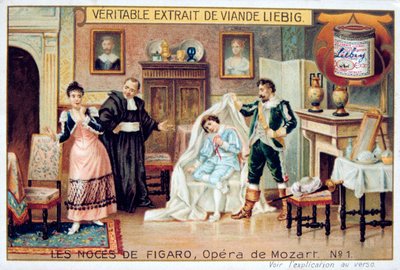 Jelenet Mozarts Figaro házassága című operájából, 1786 1905. alkotó: Unbekannt