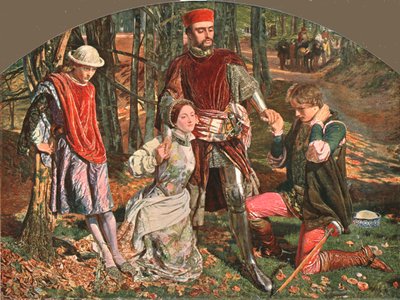 Jelenet A két veronai úriemberből, 1851, c1902. alkotó: Unbekannt
