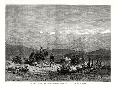 Jelenet Bolíviában, 1877 alkotó: Unbekannt