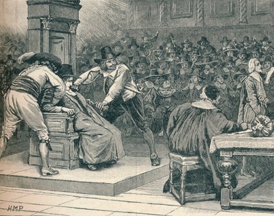 Jelenet az alsóházban: a házelnök kényszerítve, 1629, 1905 alkotó: Unbekannt