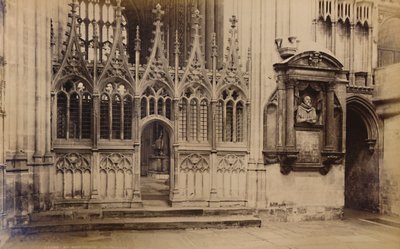 A mártíromság jelenete, Canterbury katedrálisa, 1929. alkotó: Unbekannt