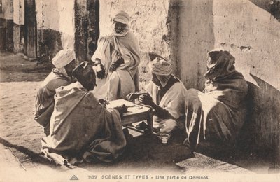 Jelenetek és típusok – Dominók játéka, c1900 alkotó: Unbekannt