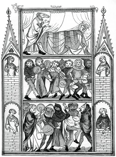Jelenetek a Fauvel-történetből, 15. század, 1870 alkotó: Unbekannt