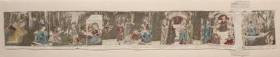 Jelenetek a Szűzanya életéből, egy hímzett oltárfrontról, 1330-as vagy 1340-es évek. alkotó: Unbekannt