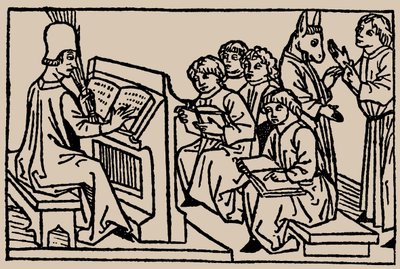 Iskolai órák. Rodericus Zamorensis: Az emberi élet tükréből, 1479 alkotó: Unbekannt