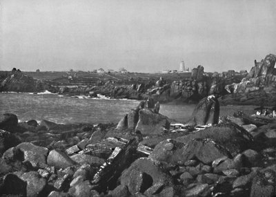 Scilly-szigetek – az öböl és a világítótorony, St. Agnes, 1895 alkotó: Unbekannt