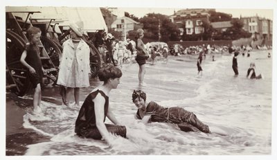 Tengeri fürdőzés, Broadstairs, Kent, 1913 alkotó: Unbekannt