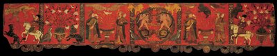 Faburkolat metszete díszfestéssel, 1770-1780-as évek alkotó: Unbekannt