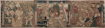 Egy hímzett fríz metszete, 1625-1649. alkotó: Unbekannt