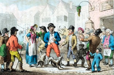 Feleség eladása a legmagasabb árat tevőnek, 1816 alkotó: Unbekannt