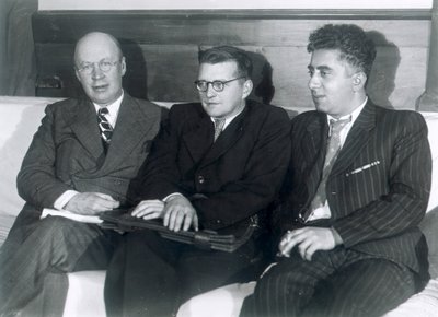 Szergej Prokofjev, Dmitrij Sosztakovics és Aram Hacsaturjan orosz zeneszerzők, 1945 alkotó: Unbekannt