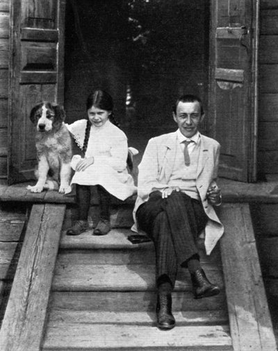 Szergej Rahmanyinov orosz zeneszerző, zongoraművész és karmester, Ivanovka, Oroszország, 1913 alkotó: Unbekannt
