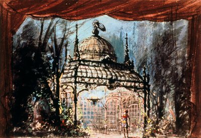 Mozarts Varázsfuvola díszlete, 1863 alkotó: Unbekannt