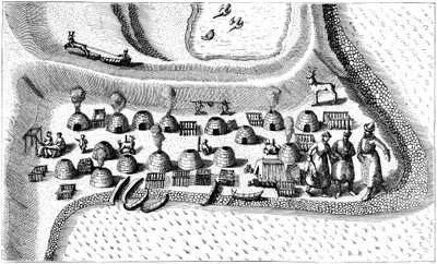 Letelepedés az orosz Lappföldön, 1594 alkotó: Unbekannt