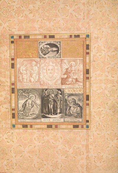 Hét áhítatos jelenet, Folio a Bellini albumból, kb. 1600. alkotó: Unbekannt