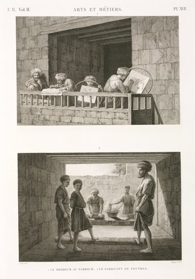 Varrás hímzés és nemezkészítés, Egyiptom, 1798 alkotó: Unbekannt