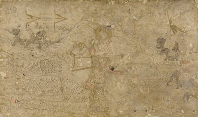 Shah Jahan és fia, Dara Shikoh Hunting, s. 1790. alkotó: Unbekannt