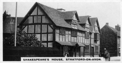 Shakespeare háza, Stratford-on-Avon, Warwickshire, 1920-as évek alkotó: Unbekannt