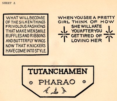 2. lap, ábécéket tartalmazó portfólióból, 1929 alkotó: Unbekannt