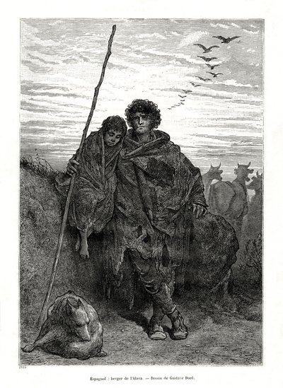 Alava pásztora, Spanyolország, 1886 alkotó: Unbekannt