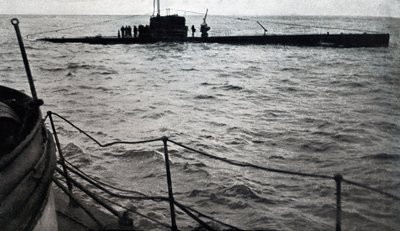 A republikánus B6-os tengeralattjáró hajótörése, 1936. augusztus (f/w fotó) alkotó: Unbekannt
