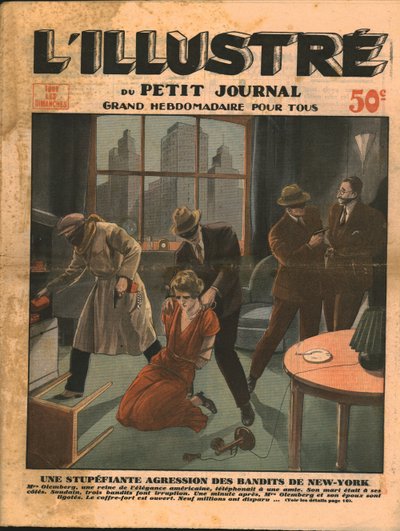 Megdöbbentő rablás banditák által New Yorkban, 1932. alkotó: Unbekannt