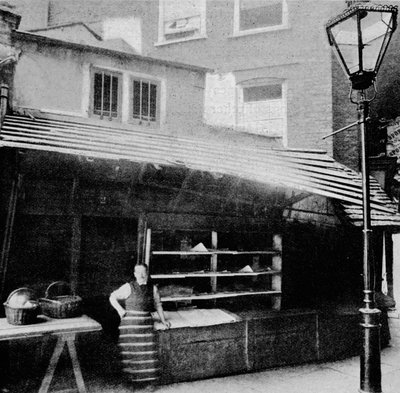 Bolt és napelem, Clare Market, London, lebontás óta, 1895 1904 alkotó: Unbekannt