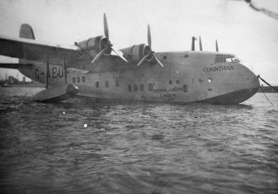 Short Empire repülőhajó Corinthian, Alexandria, Egyiptom, c1938-c1941 alkotó: Unbekannt