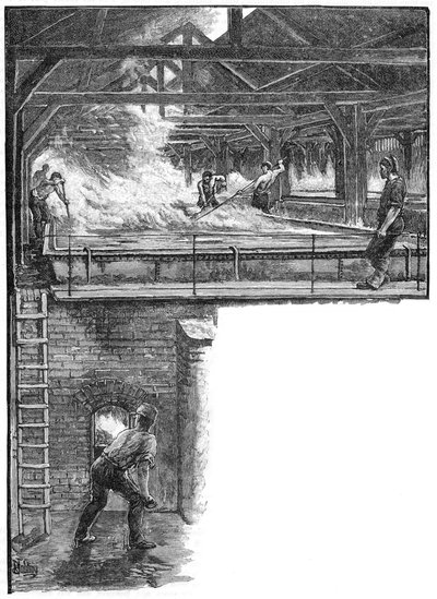Sólapátolás a South Durham Salt Worksben, 1884 alkotó: Unbekannt