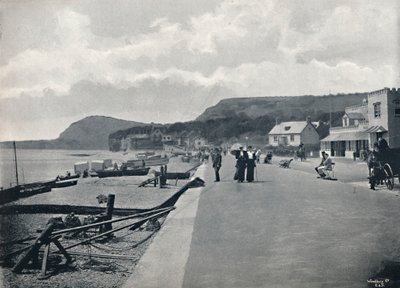 Sidmouth – A sétány és tengerpart, 1895 alkotó: Unbekannt