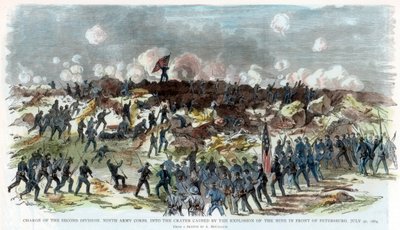 Petersburg ostroma, Virginia, amerikai polgárháború, 1864. július 30 alkotó: Unbekannt