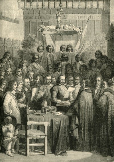 A vesztfáliai szerződés aláírása, 1648. október 24., 1890. alkotó: Unbekannt