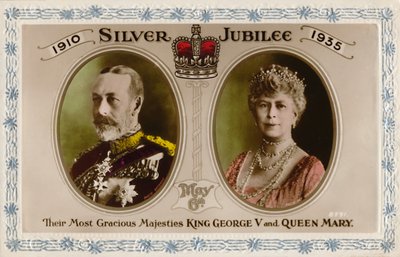 Ezüstjubileum 1910-1935, május 6. - V. György király és Mária királyné, 1935. alkotó: Unbekannt