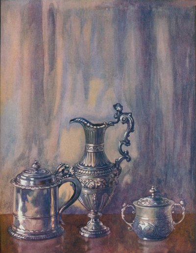 Ezüst Tankard, 1695, Kancsó, 1746, Kupa és borító, 1658, XIX. század, 1920. alkotó: Unbekannt