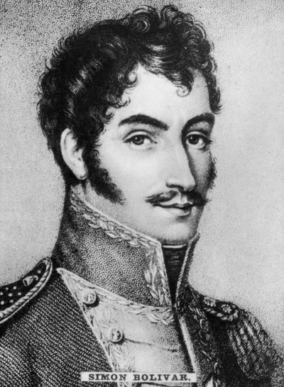 Simon Bolivar 1783-1830, venezuelai katonai és politikai vezető, 1910 alkotó: Unbekannt