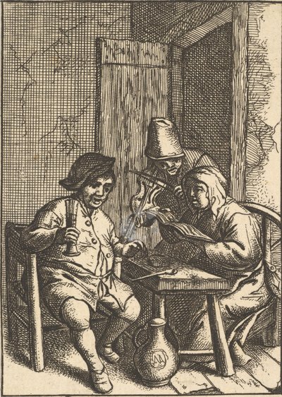 Énekpár és hegedű, 1610-85. alkotó: Unbekannt
