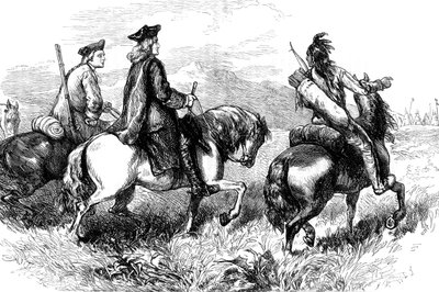 Sir Alexander Cuming útban a dél-karolinai Cherokees-ba látogat, c1730 c1880 alkotó: Unbekannt