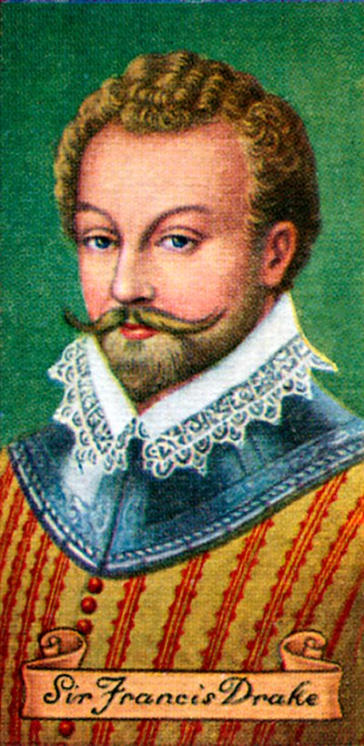 Sir Francis Drake, egy sor cigarettakártya, 1935 alkotó: Unbekannt