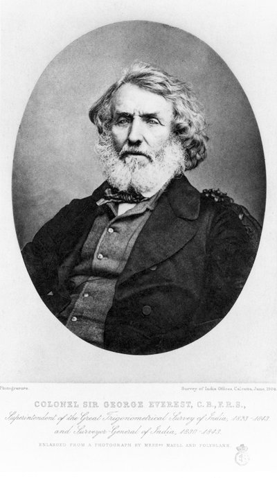 Sir George Everest, hadmérnök alkotó: Unbekannt