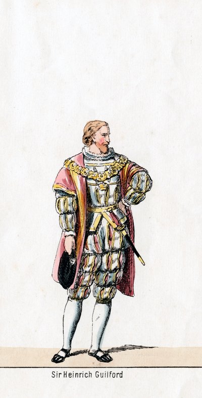 Sir Henry Guildford, Shakespeare drámájának jelmezterve, VIII. Henry, 19. század alkotó: Unbekannt