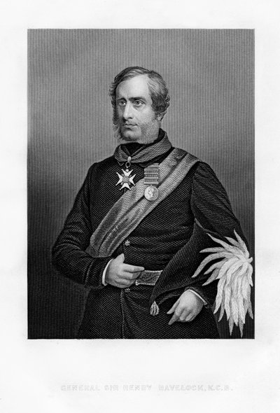 Sir Henry Havelock, brit tábornok, 19. század alkotó: Unbekannt