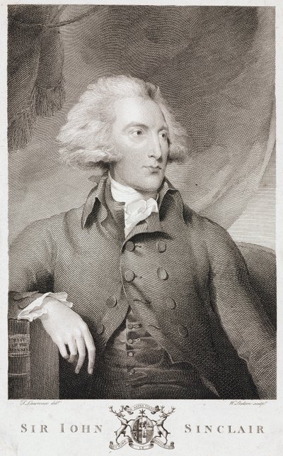 Sir John Sinclair, skót mezőgazdasági közgazdász és statisztikus, 1790 körül alkotó: Unbekannt