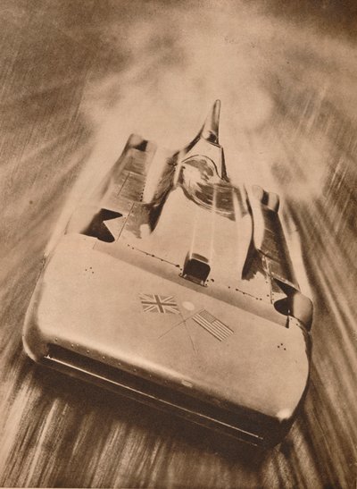 Sir Malcolm Campbell nagy sebességgel a "Blue Bird"-ben, 1935 alkotó: Unbekannt